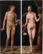 Adam and Eve painting, Museo del Prado. Dürer.